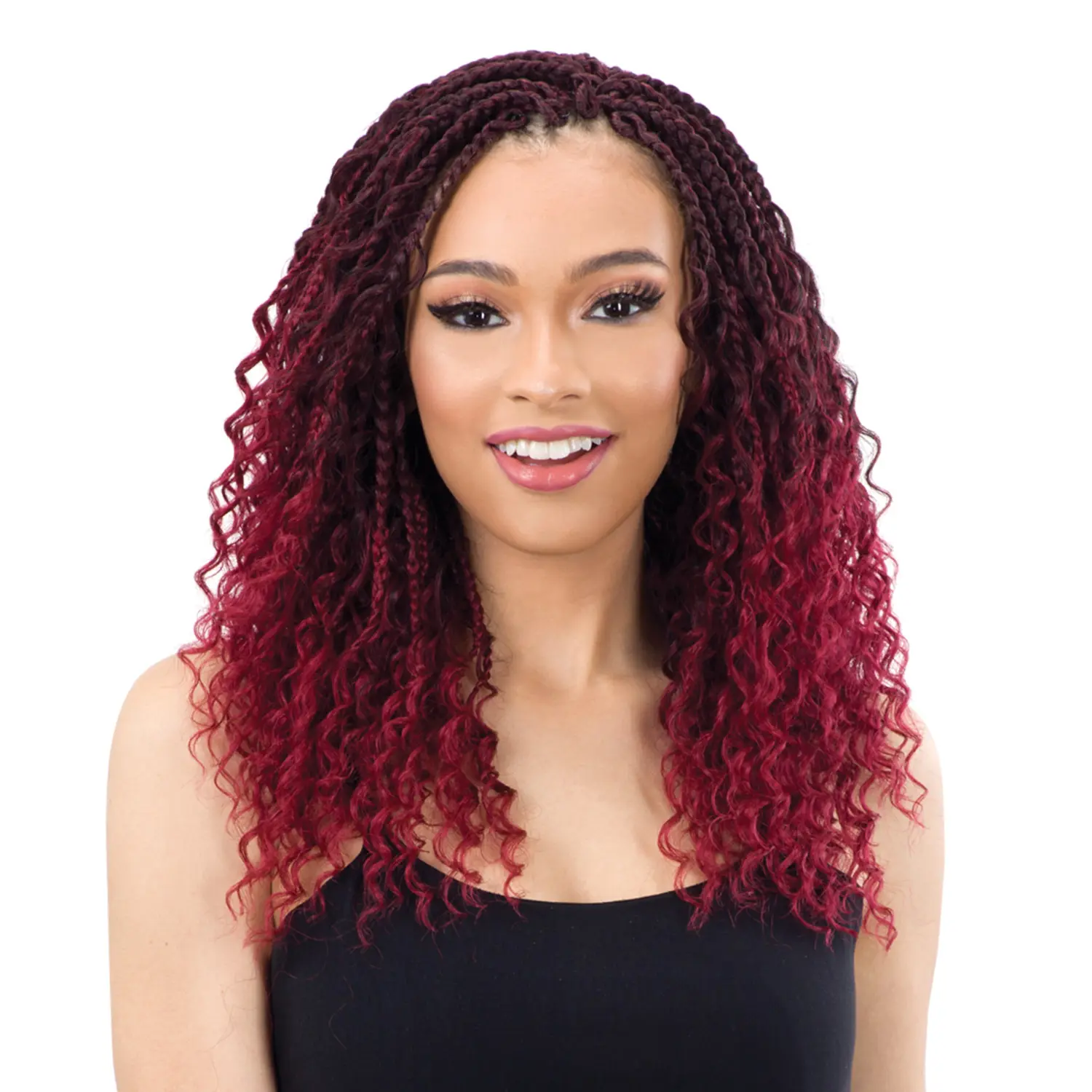 Freetress 12" Boho Locs Style Crochet Braids, Synthetic Hippie Braid Hair Extensions for Women, 24 Strands Per Pack, Synthetic Braided Hair