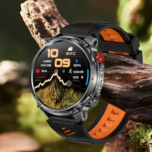 Professional Outdoor Smartwatch, Wearable Alloy, High Precision Compass, Barometer, Altimeter, 1100mah Battery, IP68 Waterproof, Bluetooth-compatible Calling, Sports Smart Watch, Waterproof Fitness Smartwatches, Electronic Sport Watch