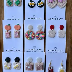 Breakfast Basket Earrings - for TikTok LIVE