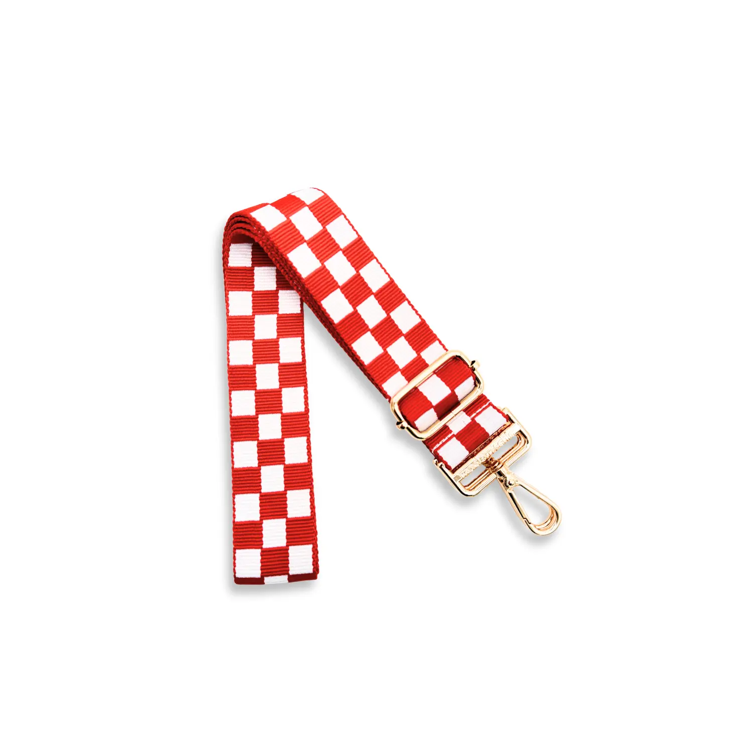 Lizzie Plaid Adjustable Nylon Poly Bag Strap - 1.5" Wide, 25" to 50", Detachable Easy-Clip Purse Accessory for Purses