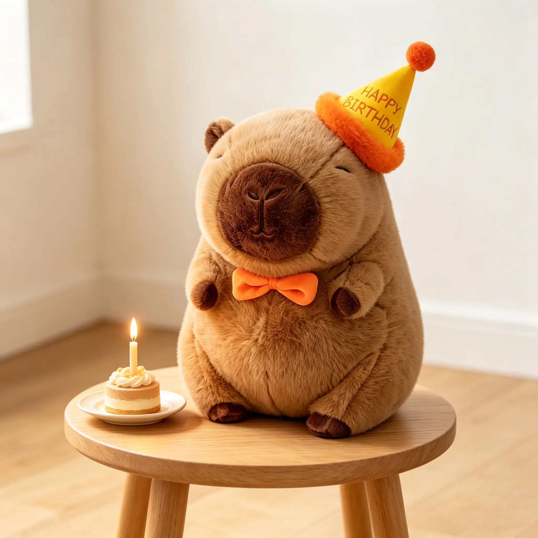 Cute Realistic Simulation Capybara Plush Toy, Ultra Soft Cuddly Stuffed Animal Plushie, Adorable Fluffy Stuffie Perfect Birthday & Holiday Gift for All Ages, Lovely Summer Decor Companion Doll