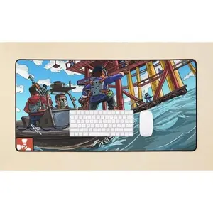 Rust mouse pad, Oil rig attack, mouse pad available in 3 sizes, perfect gift mouse pad