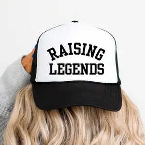 Raising Legends Mom Classic Foam Trucker Hat White/Black