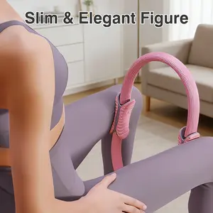 1 Count Pilates Ring, available in pink and purple, durable construction for long term use