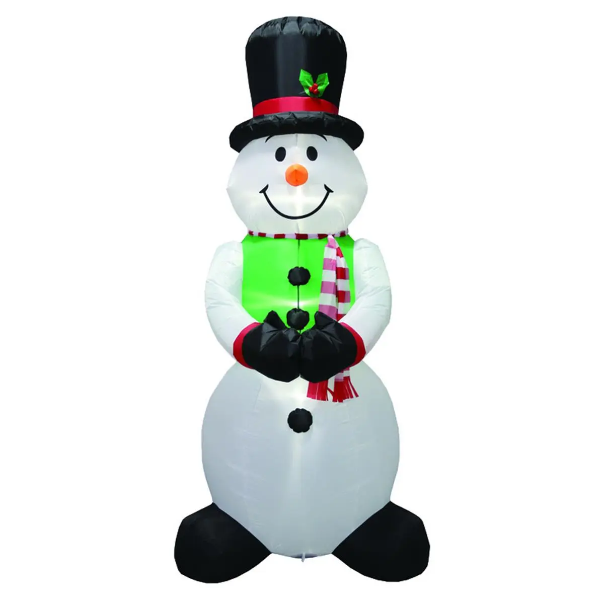 212 MAIN 7.87 ft Basic Light-Up Inflatable Snowman Christmas Decoration - Plug-Outlet Power, Animated Figure, Festive Home Display Decor for All Ages (No Additional Features), Decorative Lights, Holiday