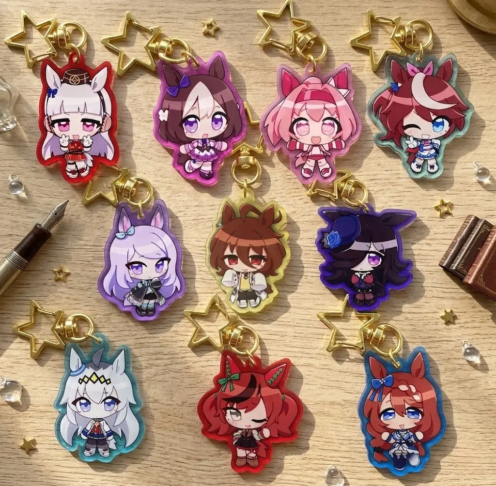 Umamusume Keychain Acrylic Charms, Cute, Durable, And Perfect For Bags, Keys, Or Gifts. Great For Daily Use Or As Thoughtful Little Gifts For Your Friends And Yourself.