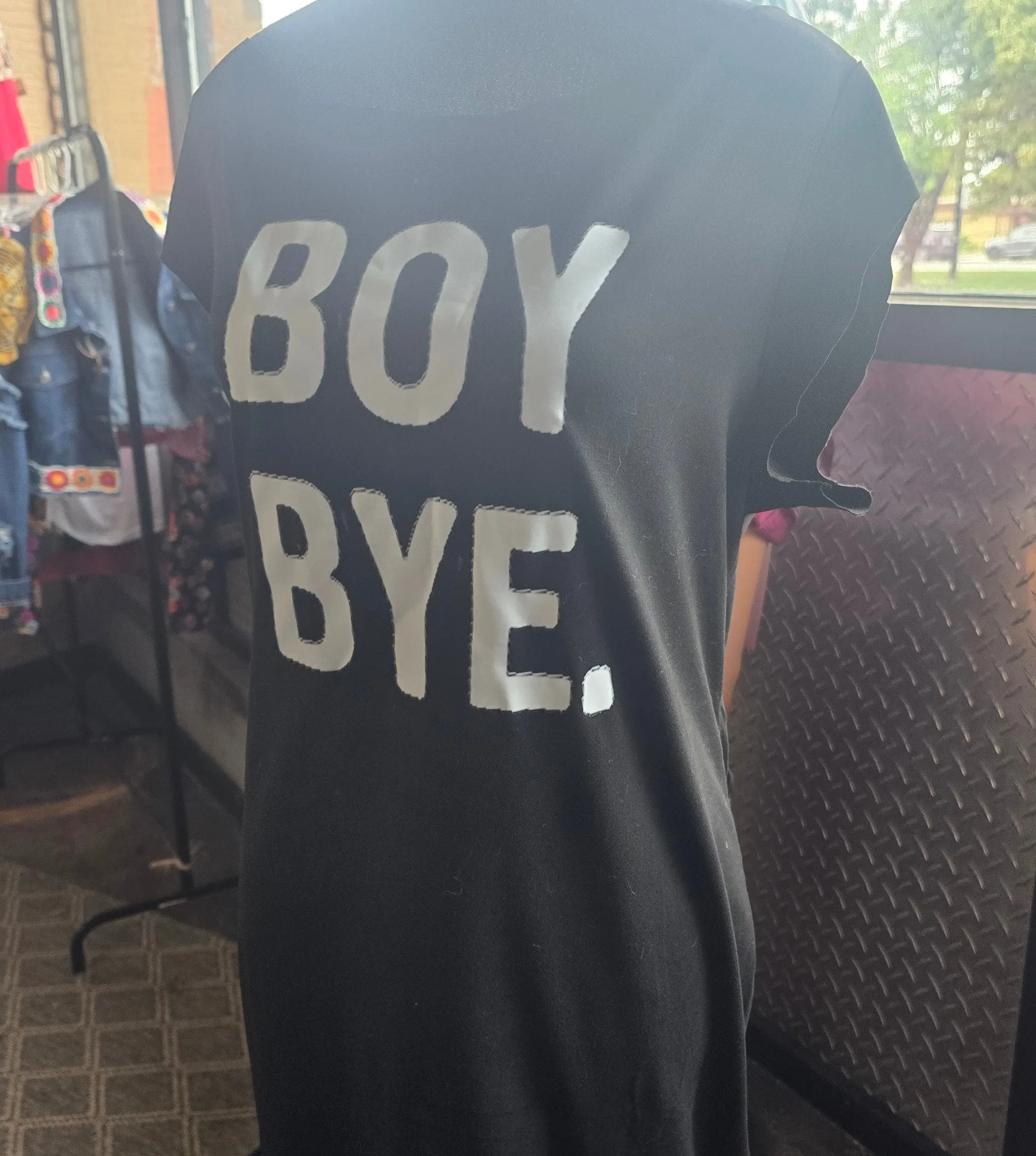 One-of-One "BOY BYE." Goth Mini Dress | Upcycled Emo Scene Y2K Lace Sleeve Dress