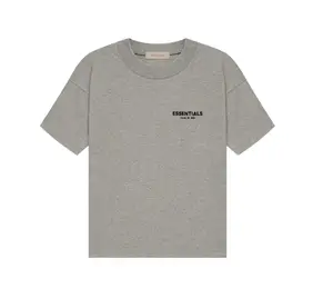 Fear of God Essentials T-shirt Dark Oatmeal OVER SIZE Casual Wear Comfortable Fit Simple Design Versatile Everyday Wear Menswear Tops Crewneck ShortSleeve Tropical