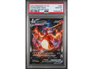 2020 Pokemon Sword and Shield Promos Simplified Chinese Collection Gift Box Charizard Vmax #080SP PSA 10