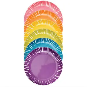 Fringe Appetizer Plates, Set of 6