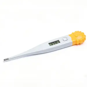 Digital Thermometer - Healthcare Medical Oral Thermometer with Rigid Tip, Water Resistance, Fever Line Indicator, for Adults & Kids (Oral, Rectal Use)