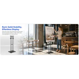 Freestanding KT Board Display Stand| Adjustable Floor Sign Holder for Mall Supermarket Advertisement, Birthday Holiday Party Poster & Promotional Signage