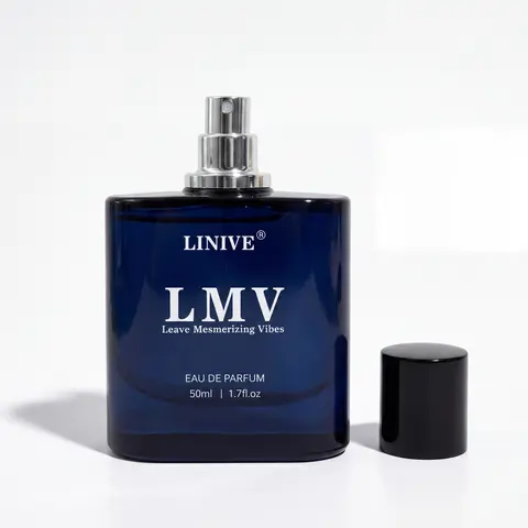 LINIVE LMV Cologne For Men, Leave Mesmerizing Vibes, Long-Lasting Oriental Woody Cologne，Premium Gifts for Men，Marine Woody Fragrance，The Perfect Gift for a Boyfriend’s Birthday or Father’s Day，Intense 。