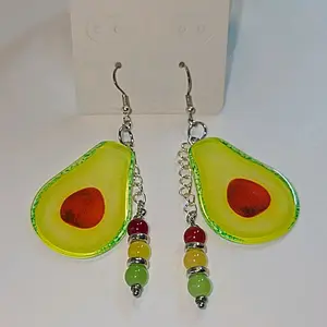 Avocado Beaded Dangle Earrings for Women, Hypoallergenic Earrings Set, Chic Style Female Fashion Accessories