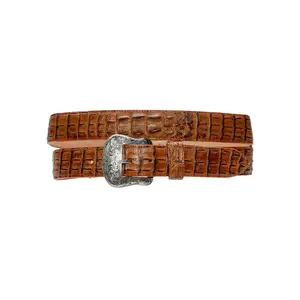 TANNER MARK BELT Cognac Caiman Print TANNER MARK BELT Cognac Caiman Print