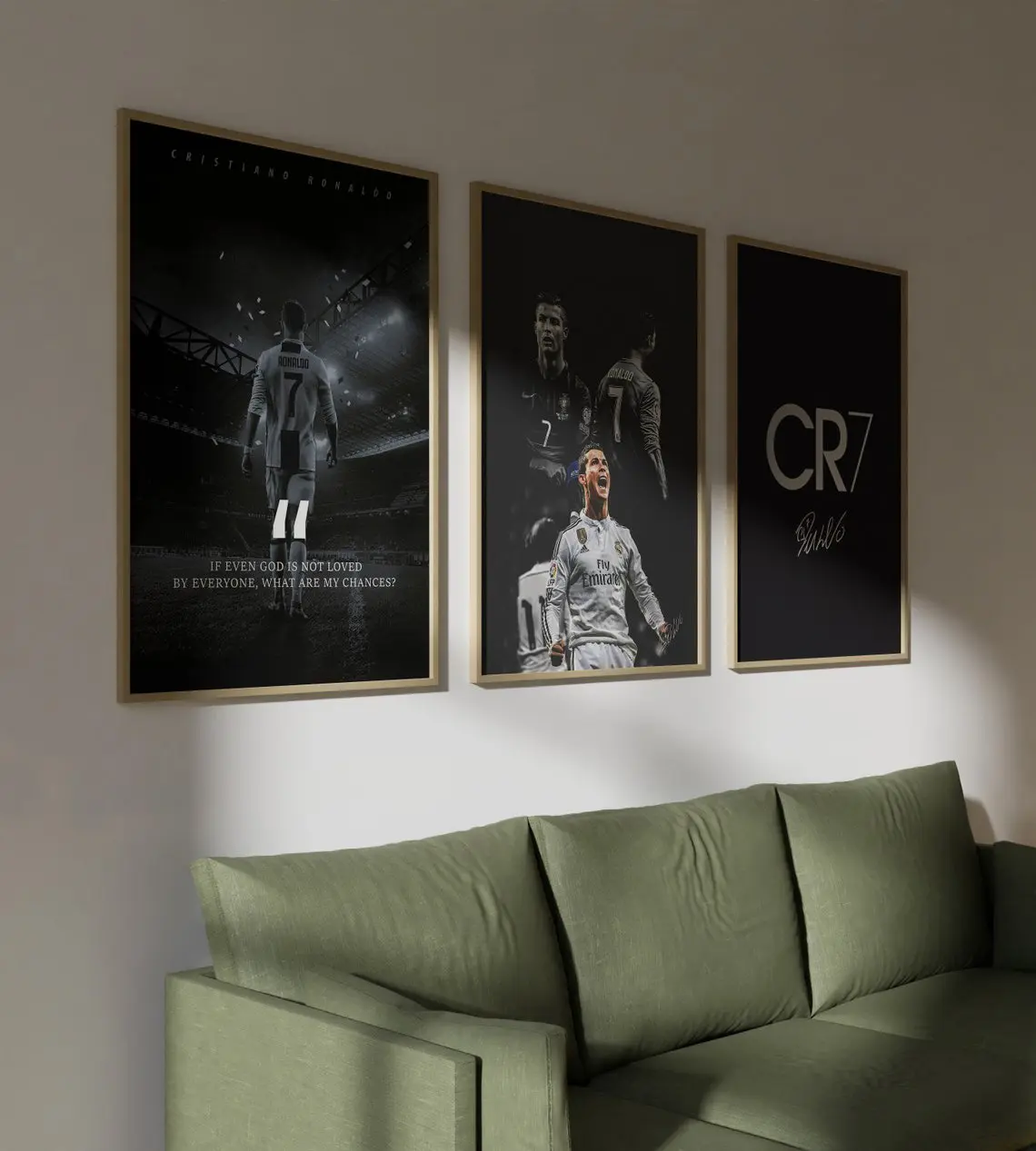 Ronaldo set of 3 Poster, Sports Poster, Football Poster Product without frame