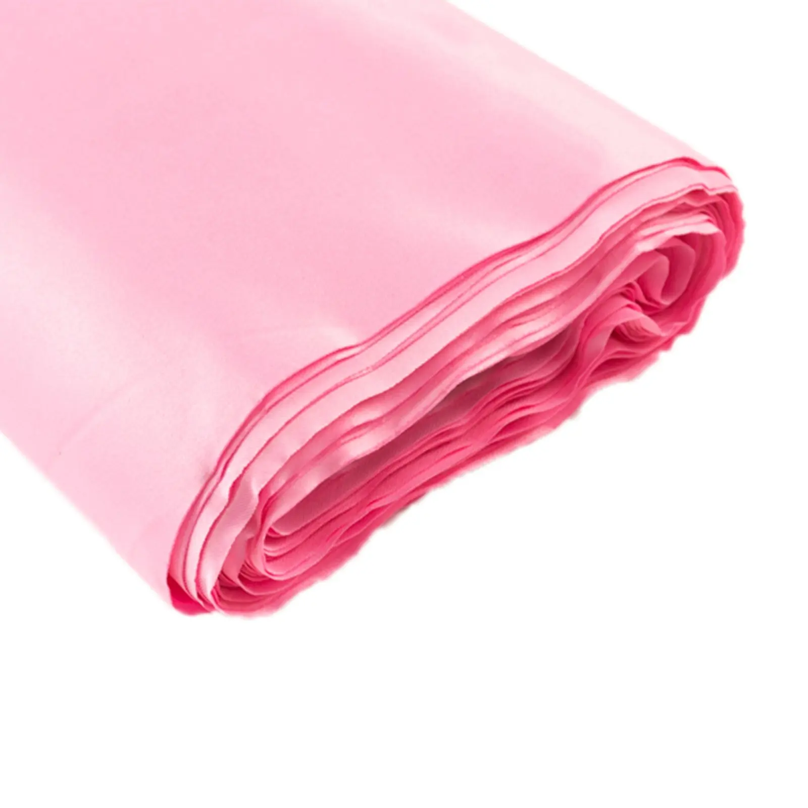 Rectangular Heavy Satin Material Tablecloth Bolt - 54"x10yd Pink Lamour Satin Fabric, Bolt-Form for Outdoor Furniture Tables