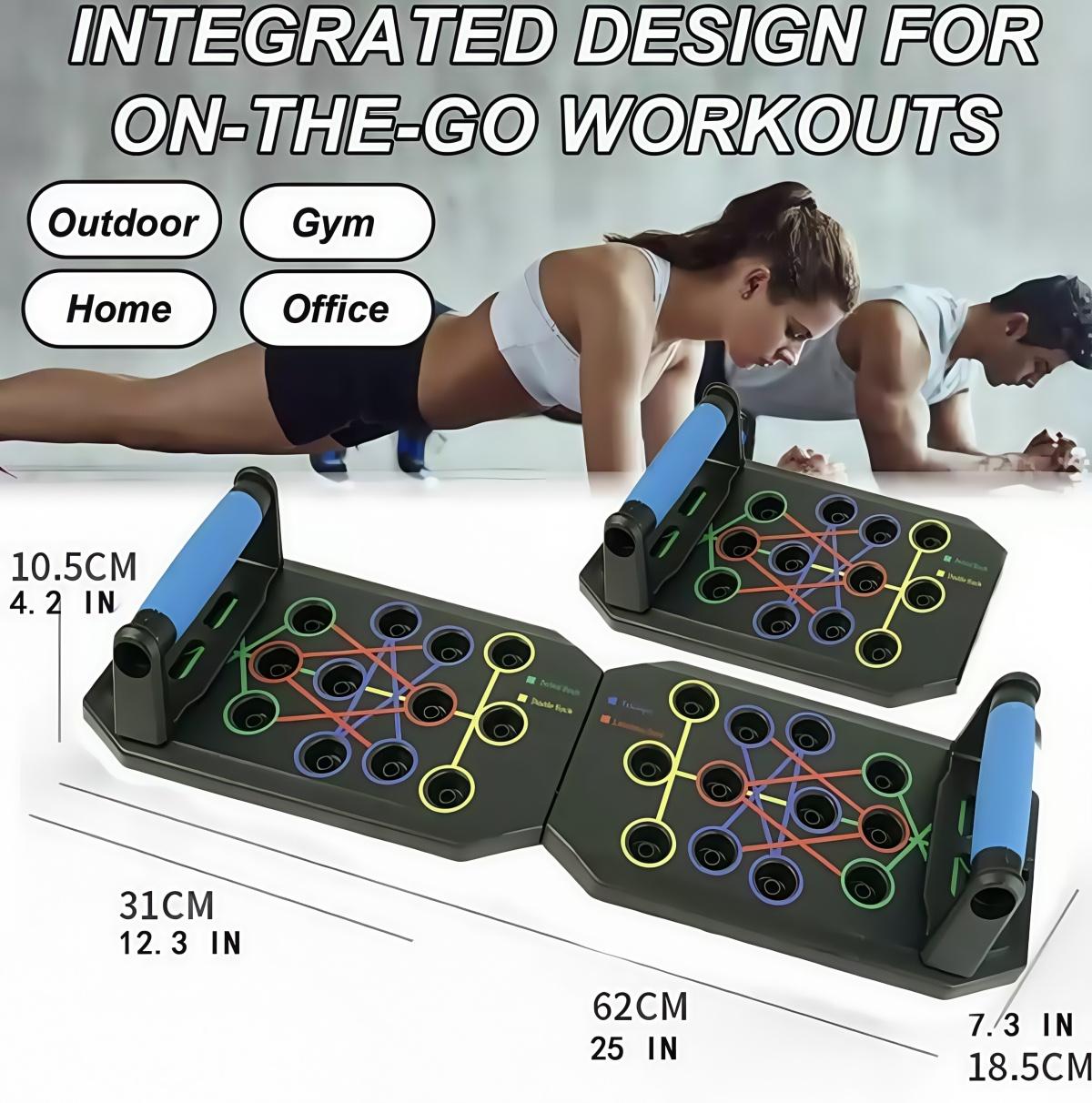 Multifunctional Push Up Trainer Board with Ergonomic Design for Chest Muscle Strength Boost Home Gym Workout Efficiency Comfortable Exercise