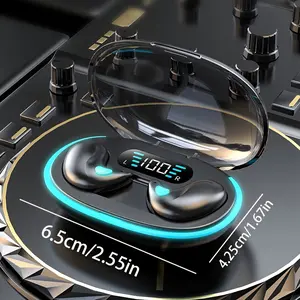 Ultra-Thin True Wireless Sleep Earbuds, Comfortable In-Ear Sleeping Headphones, HiFi Bass Stereo Sound, HD Call, Touch Control, Wireless Charging Case, Compatible with Android & iPhone, Ideal Valentine’s Day Gift