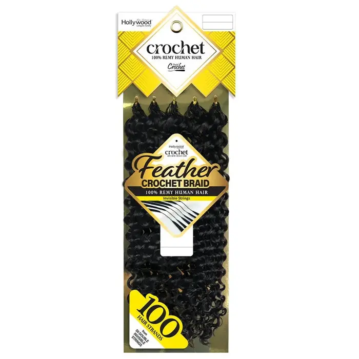 Zury Sis Hollywood Feather Crochet Braid - WATER 14/18" - 100% Remy Human Hair