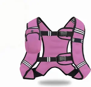 Weighted Vest with 5lbs/10lbs/15lbs/20lbs/25lbs/30lbs Weights and Reflective Stripe, Weight Vest Men Women for Workout, Strength Training, Running weighted Los