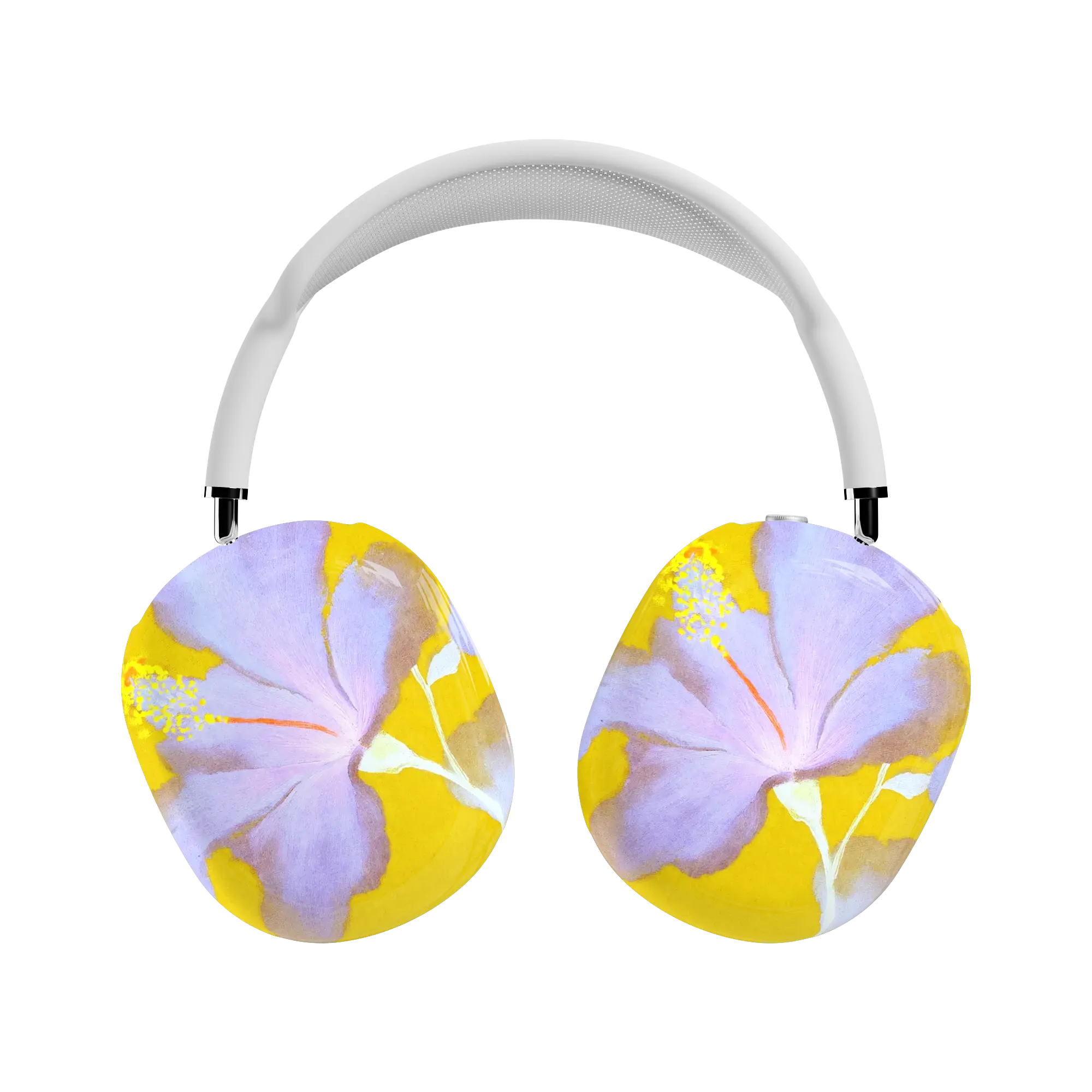 Casely AirPods Max Case | Snap-On Hard Shell Covers | Hibiscus Haze | Painted Floral
