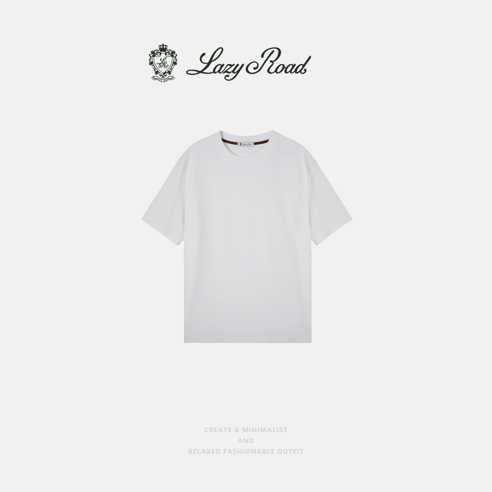LazyRoad Casual Luxury Old-Money Style Basic Seamless T-Shirt, Modal & Cotton Blend Short-Sleeve Top, Skin-Friendly, Highly Stretchy, Drapey T-Shirt.(COFFEE)-28633
