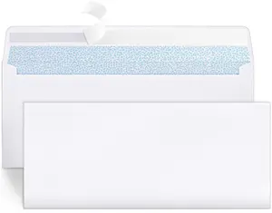 Joyberg 72 Packs #10 Envelopes, Business Envelopes, Envelopes Self Seal, Security Envelopes, Peel and Seal Closure, Size 4-1/8 X 9-1/2 Inches, White, 26LB