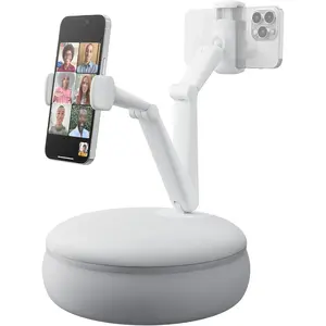 Cell Phone Pillow Holder mini  Stand for Bed, Upgraded mini Angle & Height Adjustable Phone Pillow Stand for Watching Video On Bed/Sofa/Lap, Fit for 4.7"-7.0" Device (Gray)