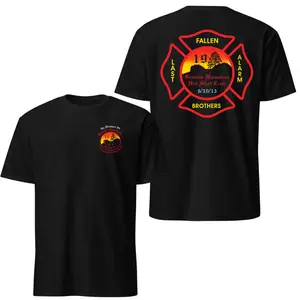 Granite Mountain 19 Memorial Tee | Wildland Firefighter Tribute Shirt - Heavy Cotton Fallen Heroes Gift For Men