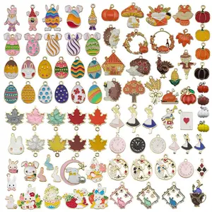 Ultimate DIY Enamel Charm Mix | Cute Easter, Fall & Fairy Tale Pendants for Jewelry Making