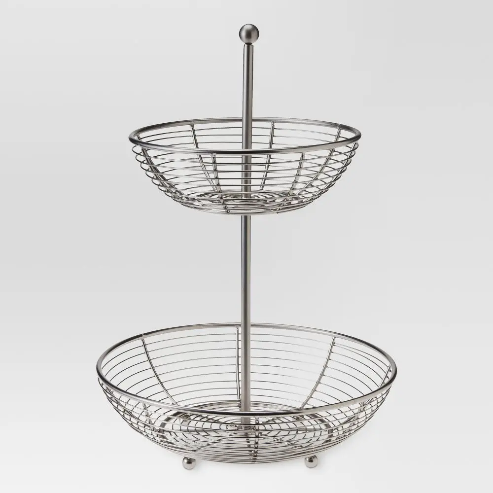 Matte Finish 2-Tier Fruit Basket - Threshold