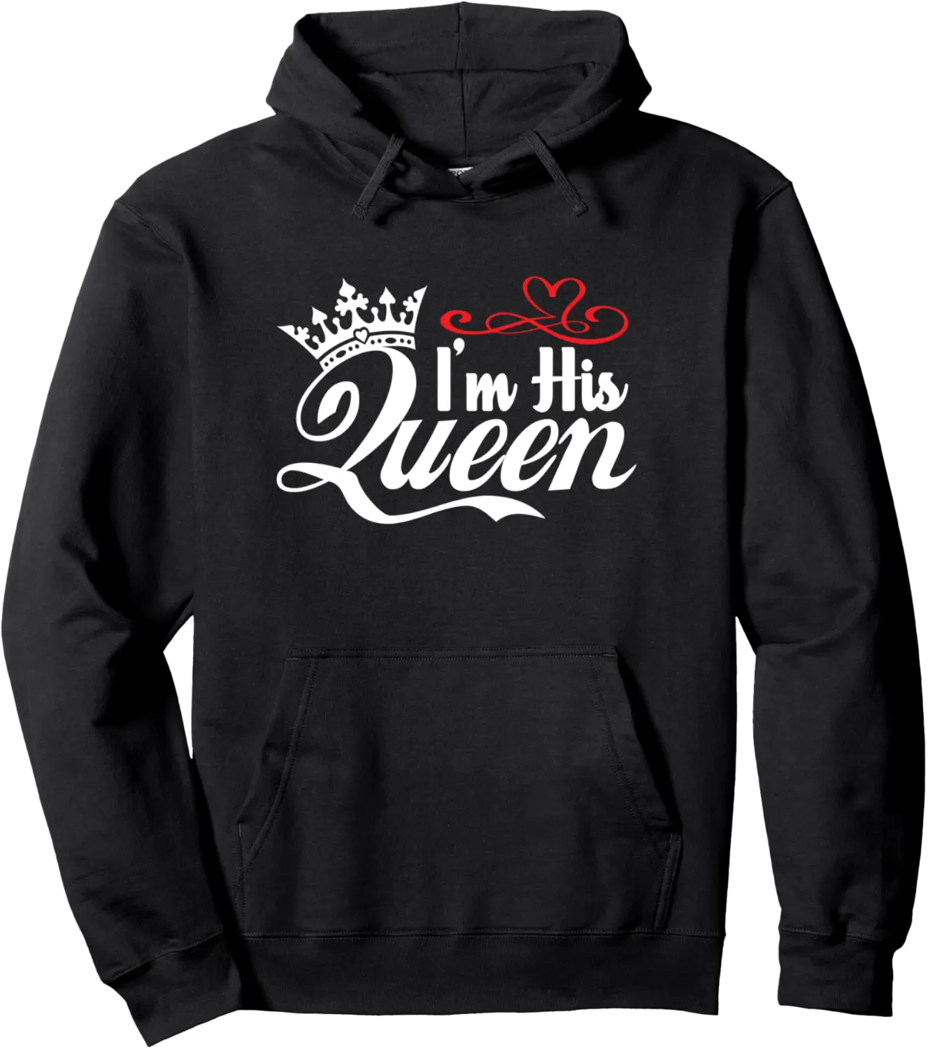 I'm His Queen Couple Matching Set Pullover Hoodie - Emmacole Shop 35B0B1WJ8V2B