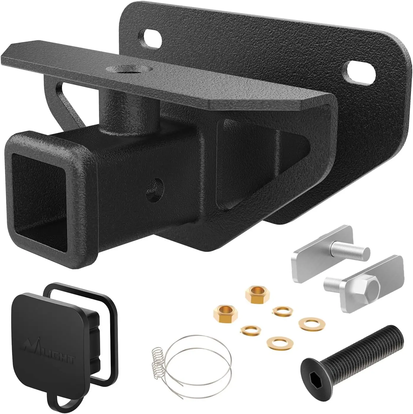Nilight 2-Inch Class 3 Rear Trailer Hitch Receiver, Corrosion Resistant 6000lb Towing Capacity, W/ Installation Hardware, Mounting Kit & Cover, Direct Install Fit for 2003-2018 Dodge Ram 1500, 2003-2013 Ram 2500/3500 Towing Cars Setup, Welded Assembly