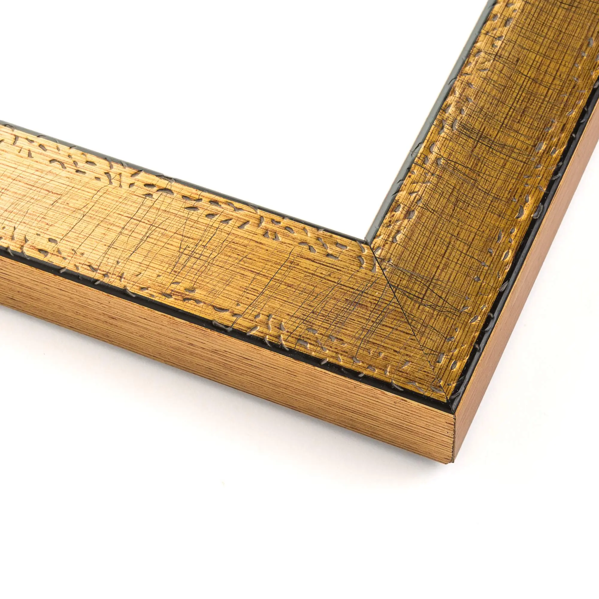 12x20 Embellished Gold Picture Frame - UV Acrylic, Foam Board Backing, Hanging Hardware