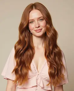 clip-in hair extensions copper.