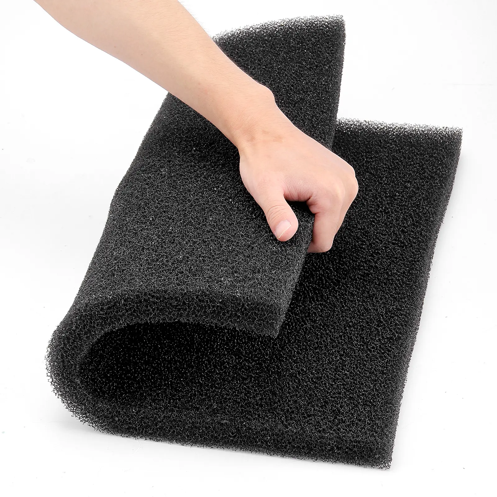 hygger Aquarium Sponge Filter Pad, Filter Media Foam Sponges, Cut-to-Size Open Cell Foam Sheet for Fish Tanks and Ponds  S/M/L