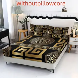 3pc European round disc printed bed cover set, including 1 bed cover and 2 pillow covers, Bedroom Bedding Set. Multiple sizes are available. It is suitable as a holiday gift for friends and can be used in bedrooms, guest rooms, dormitories, and hotels.