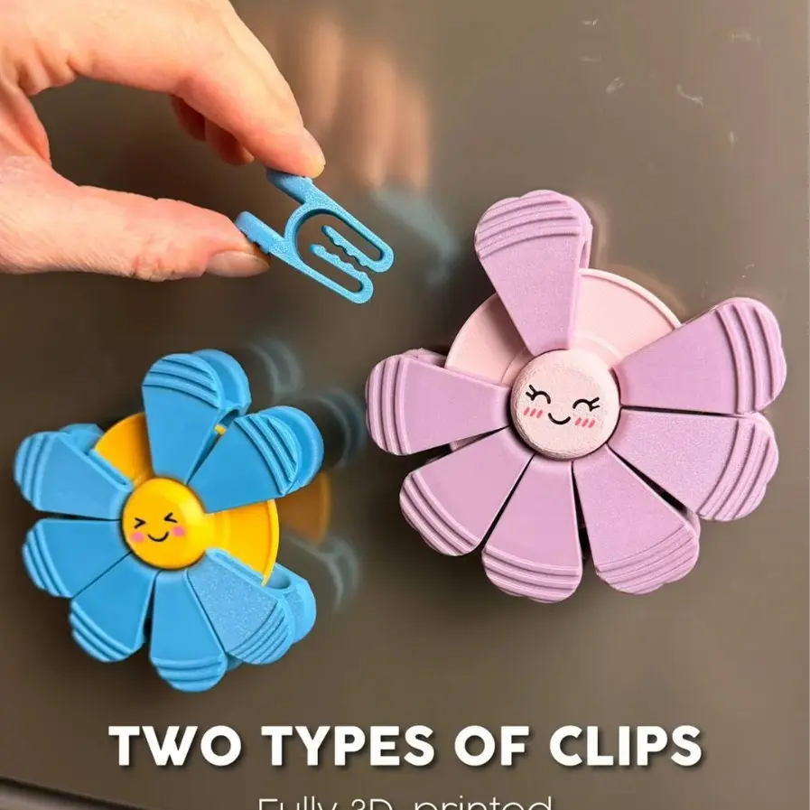 Petal-Shaped Magnetic Food Clip - Kitchen Bag Sealing Clip, Refrigerator Storage Magnet for Home Decor