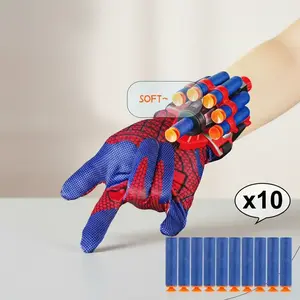 Kids Spider Web Launcher Wrist Toy with Hero Gloves, Role Play Prop, Gift for Boys Girls Ages 3-12, Outdoor Fun Toy