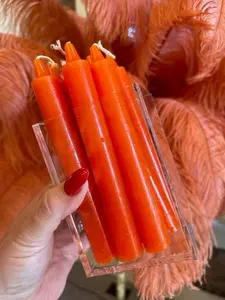 Orange Taper Candles
