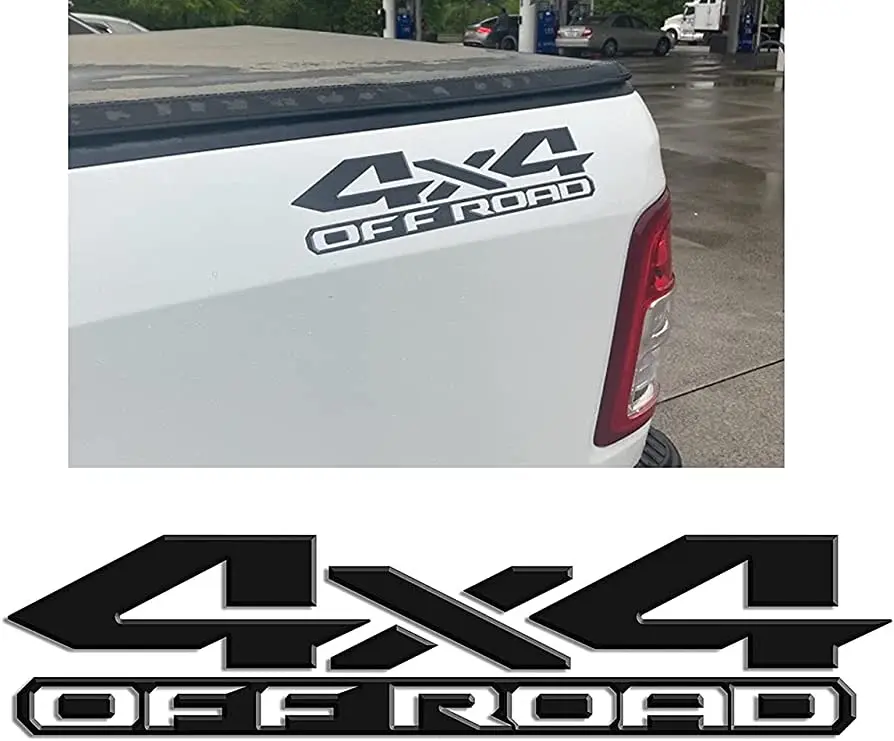 4x4 OFF ROAD Vinyl Decal Stickers- Set of 2- For Trucks
