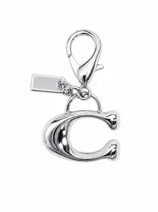 Silver Bag Charm, Silver Letter Charm, Purse Charms for Handbag, Purses Key Chains Accessories, Stylish and Functional Silver Bag Decorations, Perfect Gift Idea