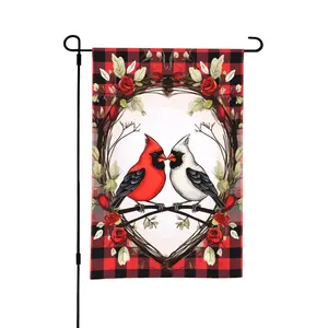 Double Sided Bird Pattern Garden Flag without Pole, 1 Count Outdoor Hanging Decoration, Garden Decoration, Home Decor, Outdoor Decoration, Yard Decoration
