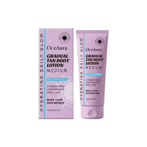 OceAura Tanning Body Lotion Moisturizing Outdoor Use Natural Glowing Bronze Skin Tone