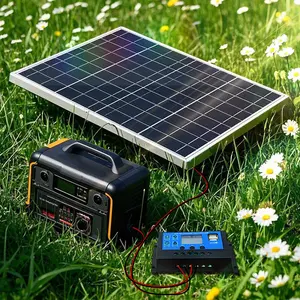 10W Portable Solar Panel Kit with 100A Controller – Outdoor Charger for Camping, Hiking, Car, Boat, Phones & Power Stations