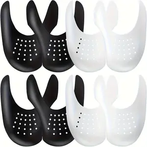 4pcs Anti-Fold Shoe Covers, Plastic Sports Shoes Crease Protector, Adjustable Toe Support, Shoe Care and Maintenance