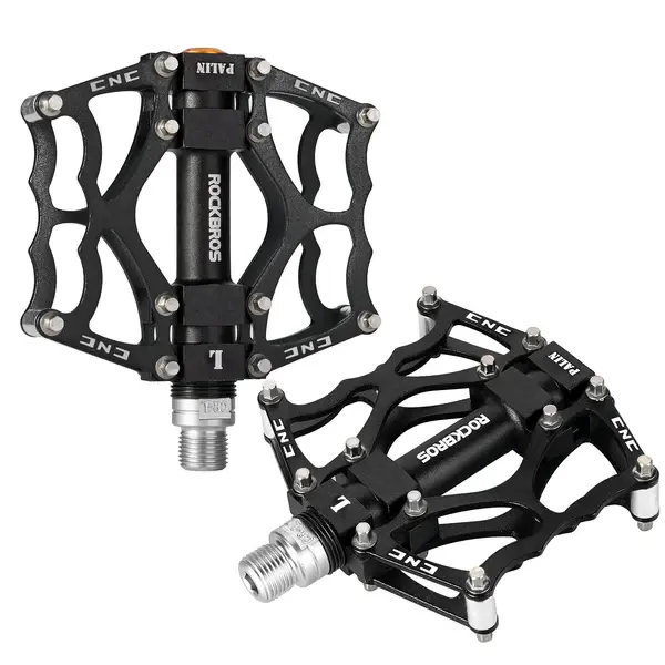 ROCKBROS Lightweight Aluminum Alloy Bike Pedals, Wide Platform Grip, Bike Parts, Bicycle Accessories, Flat Pedal Components & Parts ROCKBROS Lightweight Aluminum Alloy Bike Pedals, Wide Platform Grip, Bike Parts, Bicycle Accessories, Flat Pedal Components & Parts