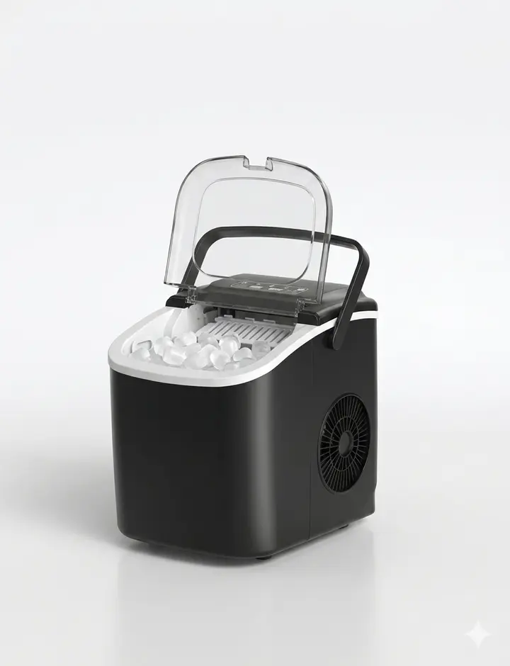 Household Countertop Ice Maker Machine, Compact Kitchen Specialty Appliance for Home Use