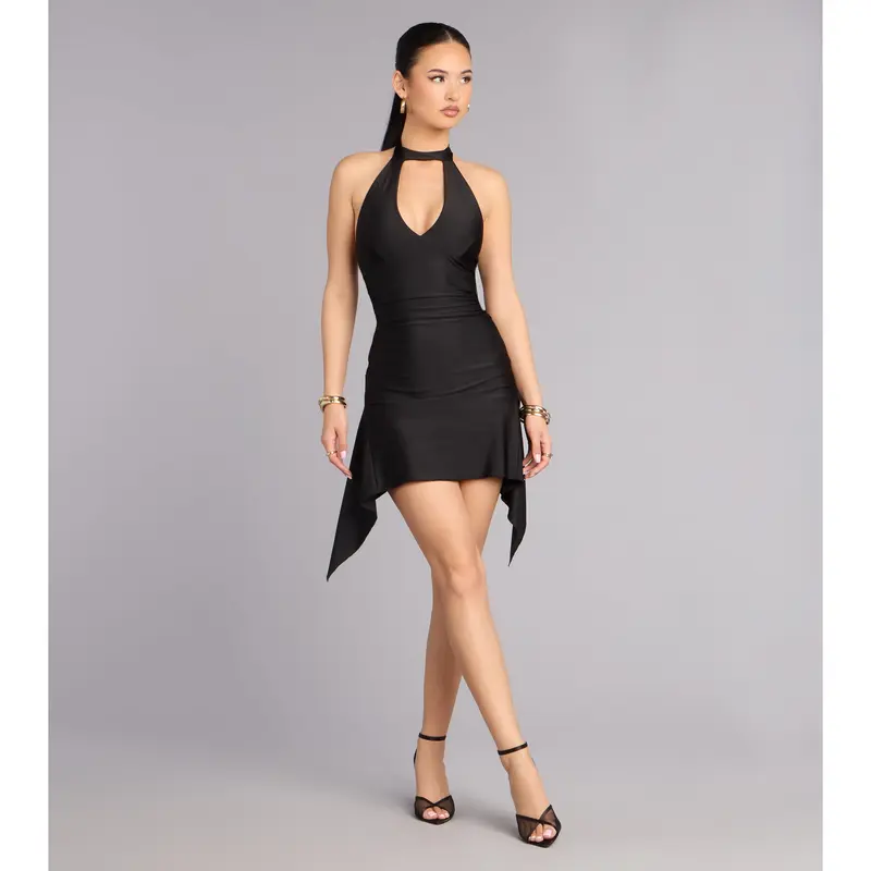 strapless open back dress SPINE OPEN BACK (MAXI DRESS)